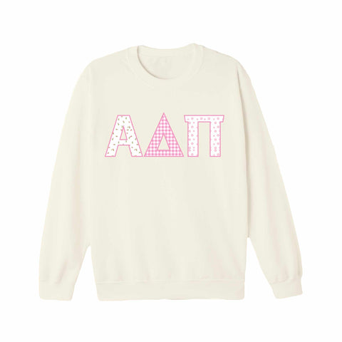 Petal Patchwork Sorority Crewneck