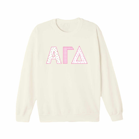 Petal Patchwork Sorority Crewneck