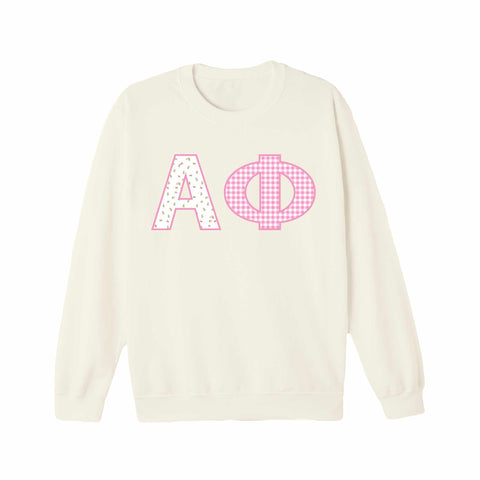 Petal Patchwork Sorority Crewneck