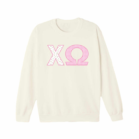 Petal Patchwork Sorority Crewneck