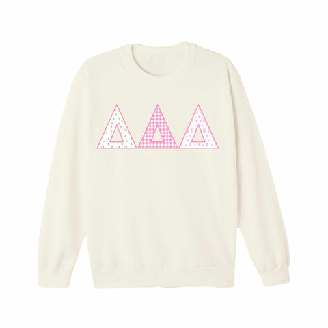 Petal Patchwork Sorority Crewneck
