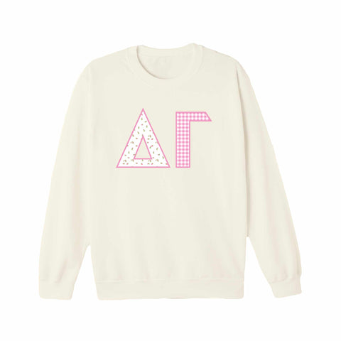 Petal Patchwork Sorority Crewneck