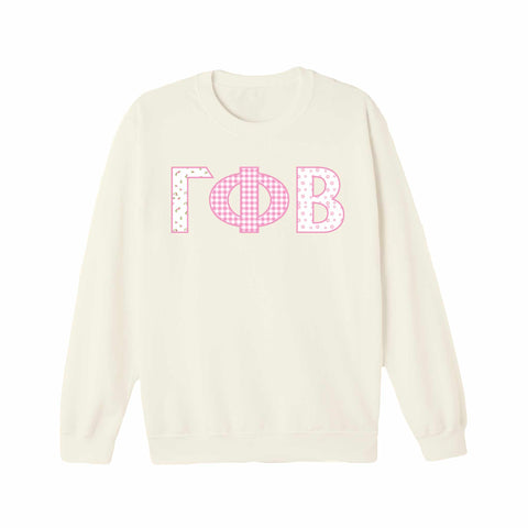 Petal Patchwork Sorority Crewneck