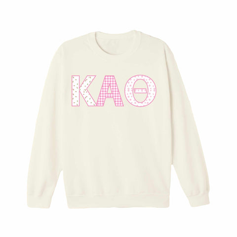 Petal Patchwork Sorority Crewneck
