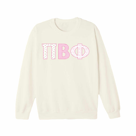 Petal Patchwork Sorority Crewneck