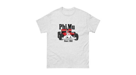 Victory Lap Unisex Tee-Phi Mu-S-gray