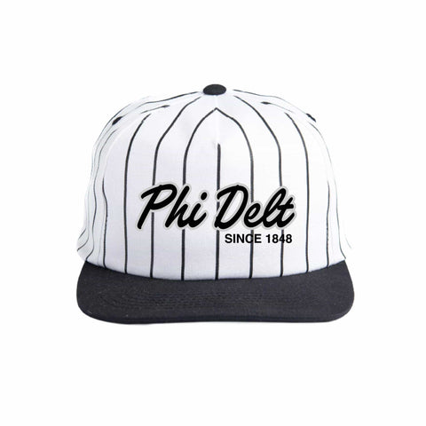 Silver and Black Embroidered Fraternity Hat