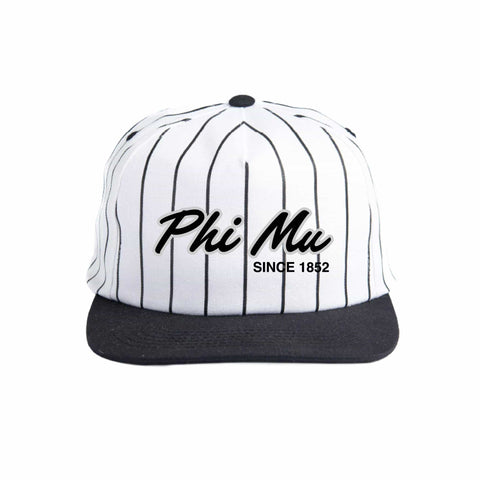 Silver and Black Embroidered Sorority Hat