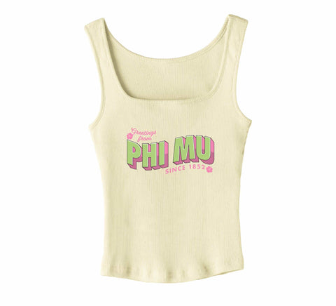 Tropical Getaway Sorority Tank