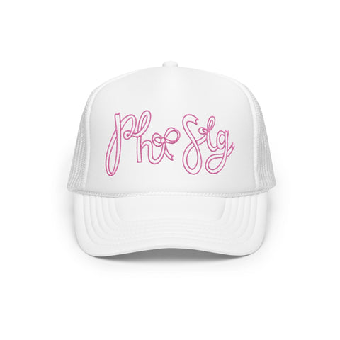 Written In Ribbon Embroidered Sorority Hat