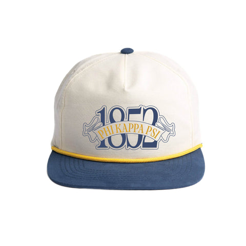 Blue Ribbon Embroidered Fraternity Rope Hat