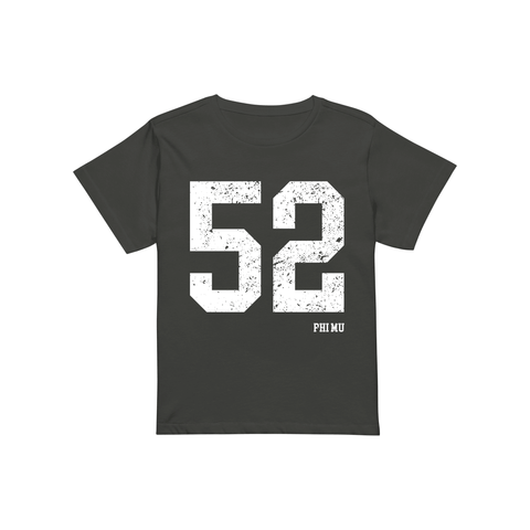 Team Player Baby Tee-Phi Mu-S-black, gray