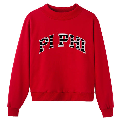 Red Up Sorority Mock Neck