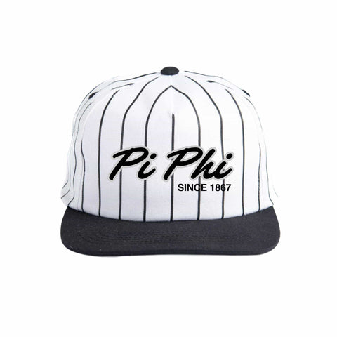 Silver and Black Embroidered Sorority Hat