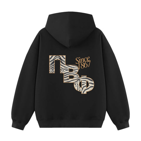 Midnight Stripes Printed Sorority Hoodie
