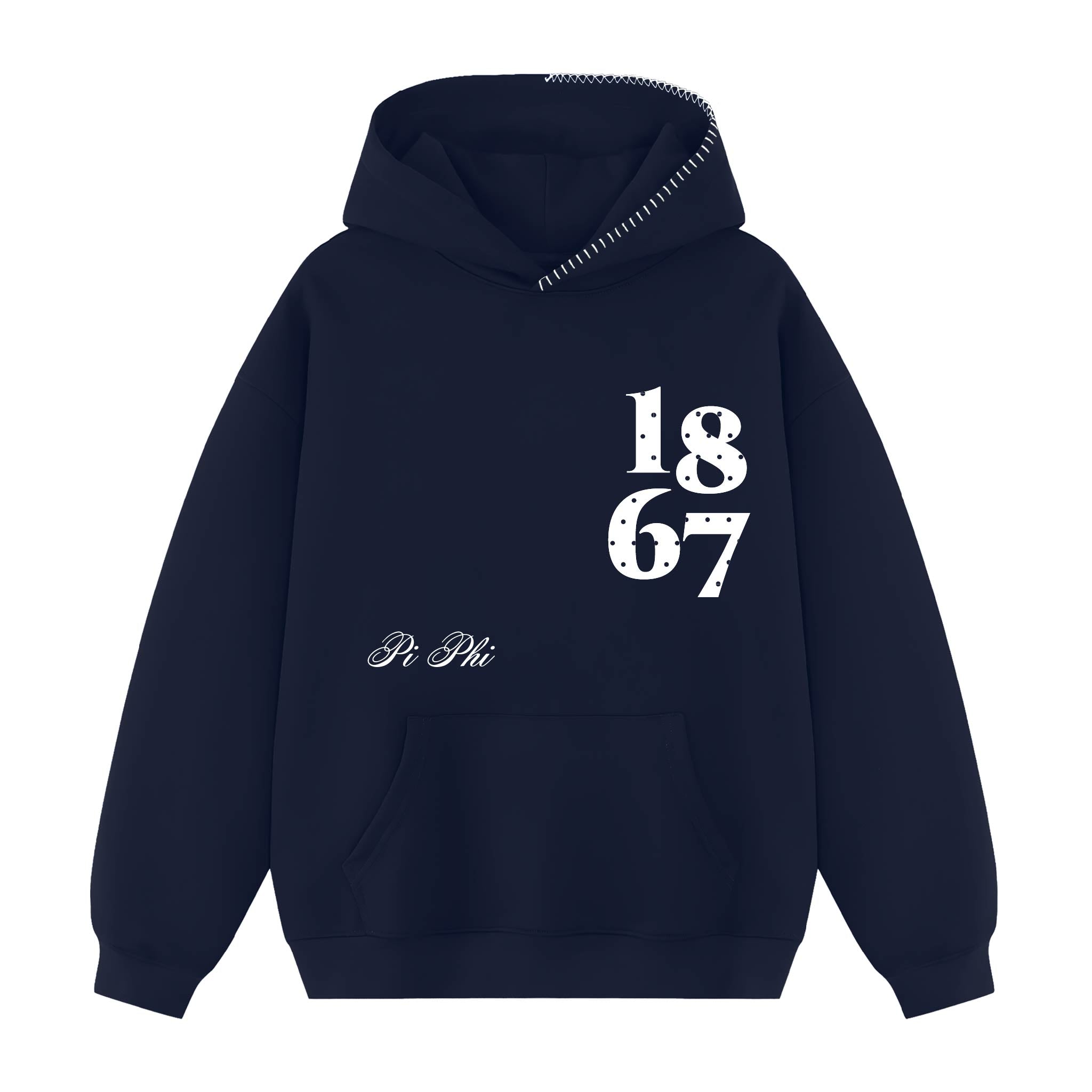 Navy Alpha Xi Delta Hoodie TCNJ Pre-order – The Hang Loose Hut