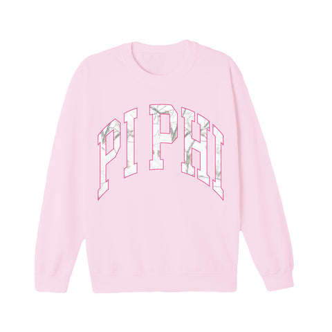 White Camo Sorority Crewneck