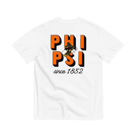 Hit The Slopes Fraternity Tee-white