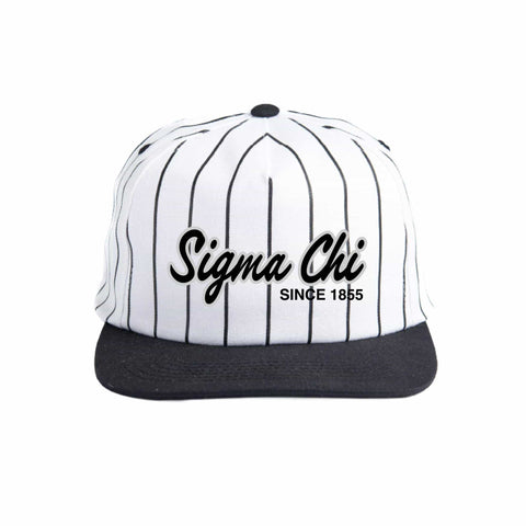 Silver and Black Embroidered Fraternity Hat