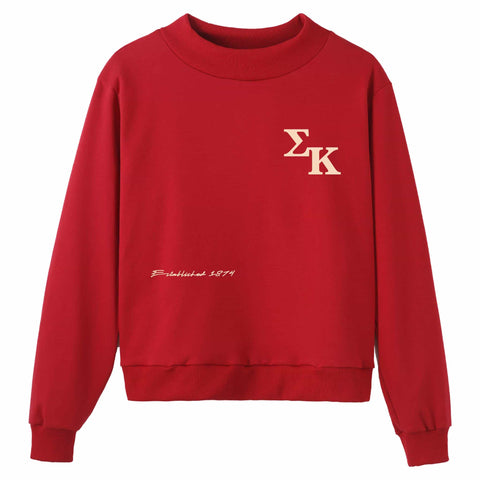 Looking up Sorority Mock Neck