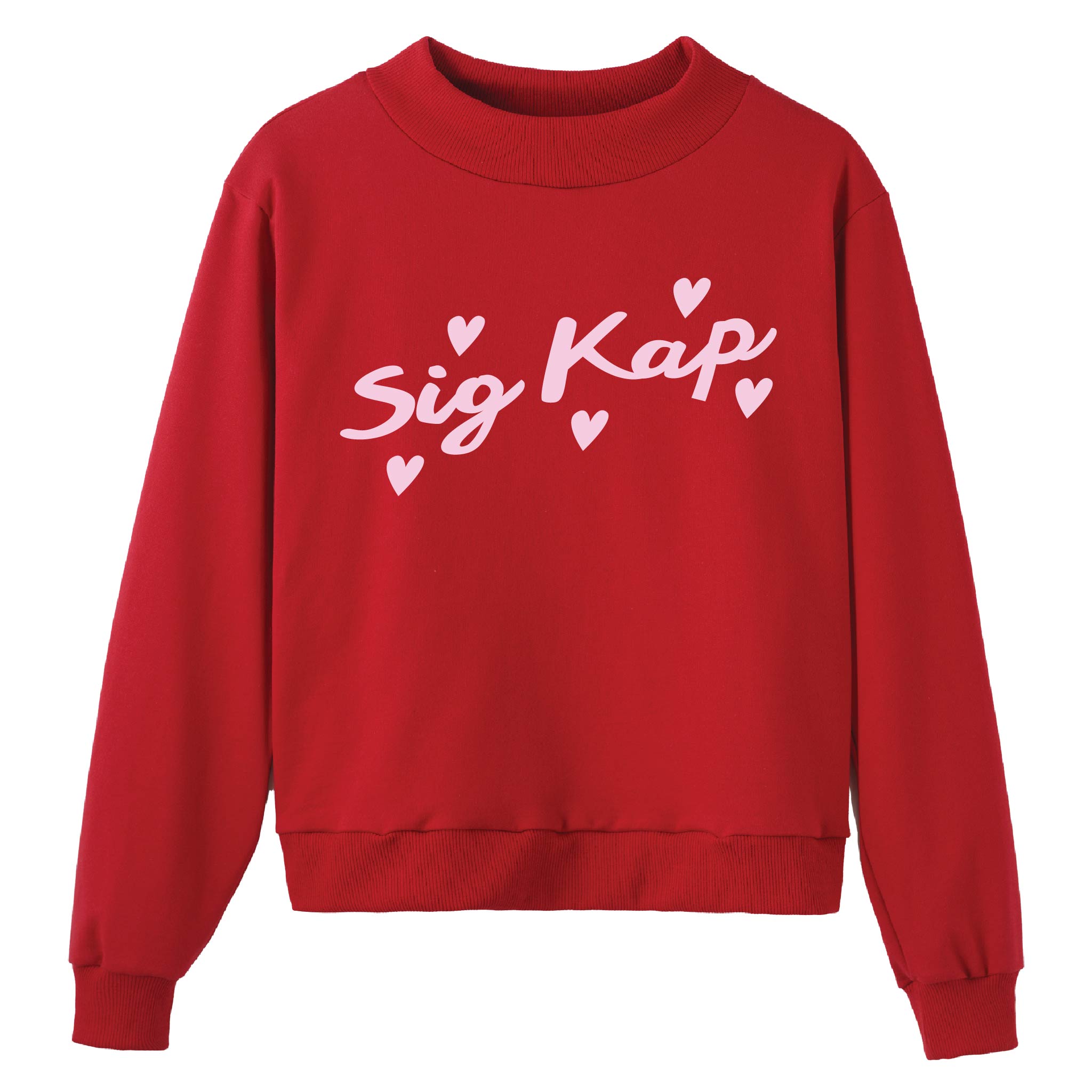 Heartbeat Red Sorority Mock Neck – The Hang Loose Hut
