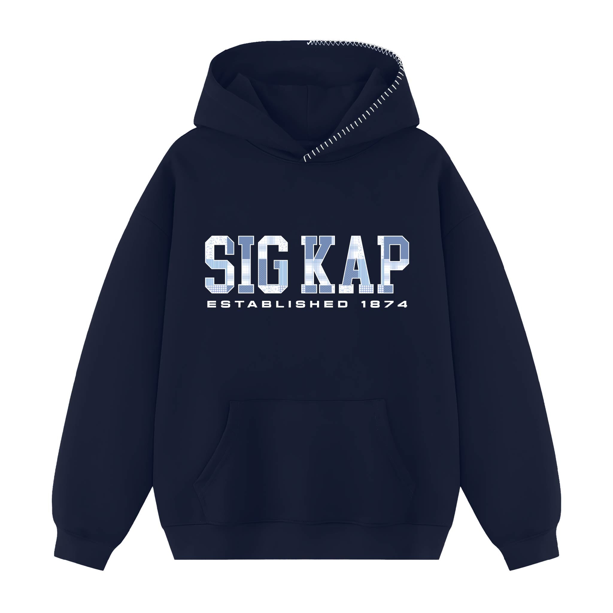 Pieced Together Hood Stitch Sorority Hoodie – The Hang Loose Hut