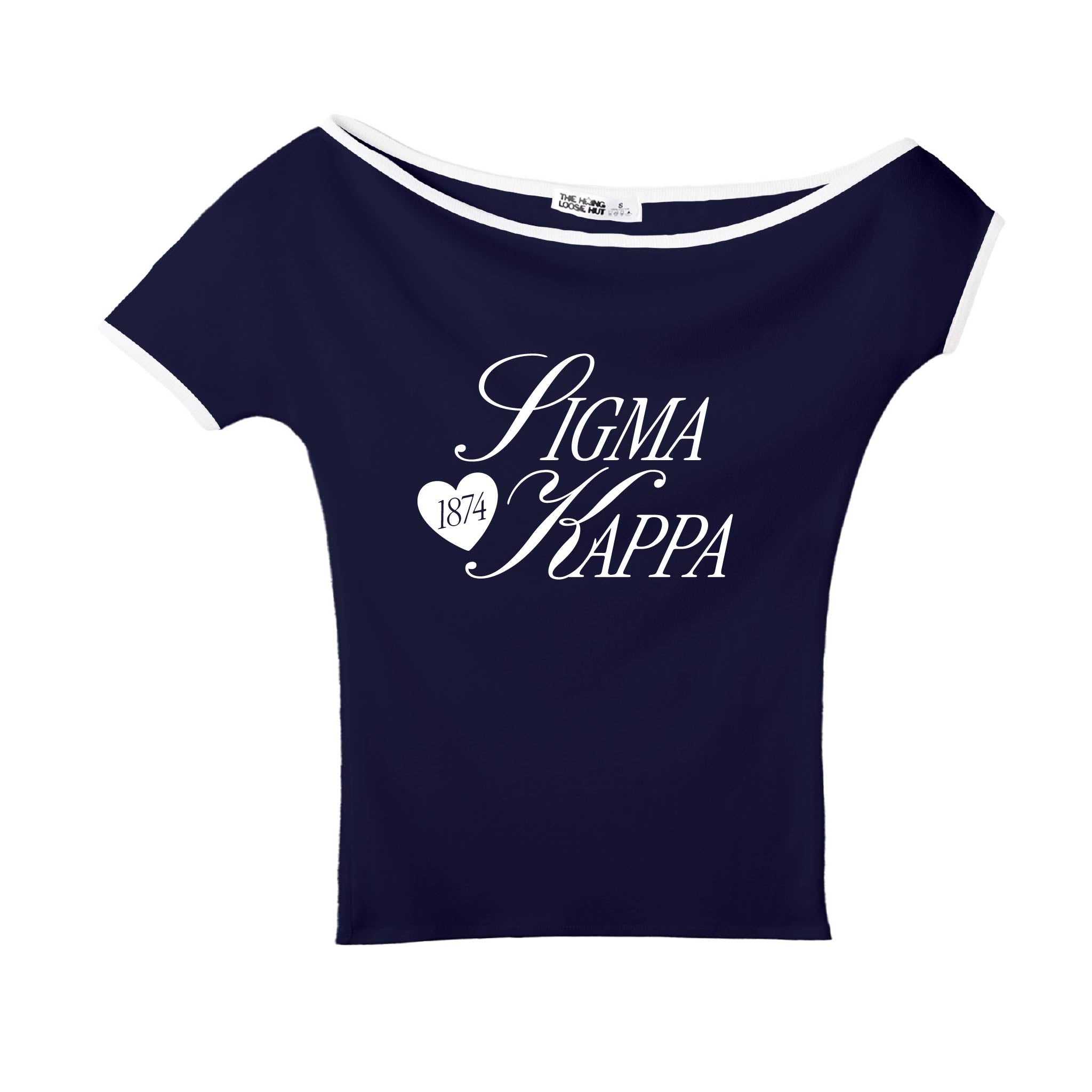 WAREHOUSE　Sigma Kappa Tシャツ XL スミクロ Sigma Kappa Collection – The Hang Loose Hut