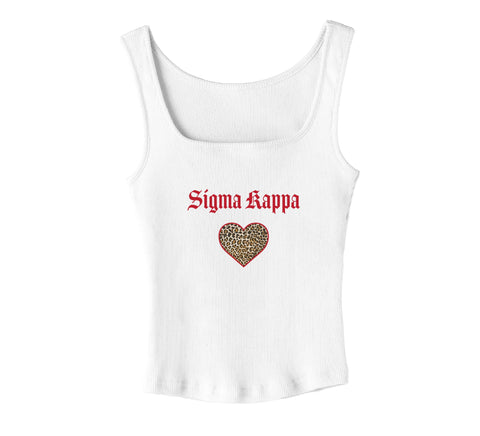 Leopard Couture Sorority Tank