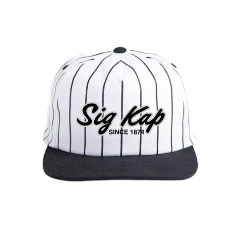 Silver and Black Embroidered Sorority Hat