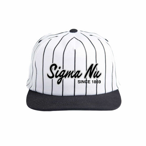 Silver and Black Embroidered Fraternity Hat