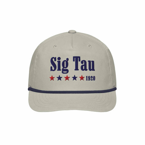 All American Embroidered Fraternity Rope Hat