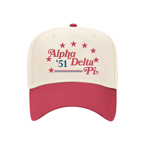 Stars and Stripes Embroidered Sorority Hat