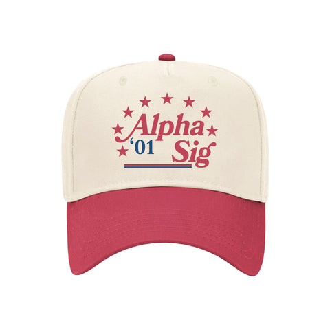 Stars and Stripes Embroidered Sorority Hat