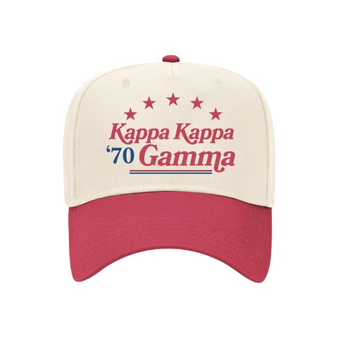 Stars and Stripes Embroidered Sorority Hat