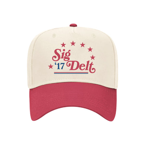 Stars and Stripes Embroidered Sorority Hat