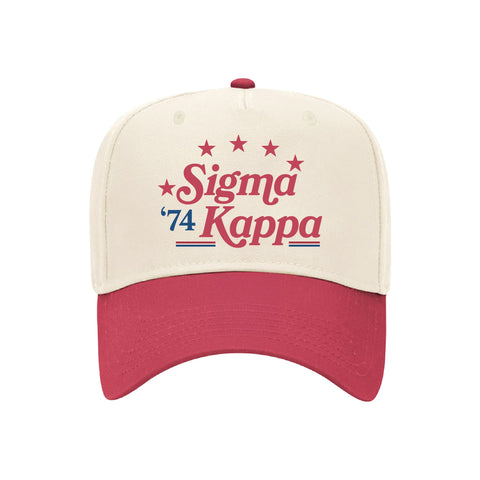 Stars and Stripes Embroidered Sorority Hat