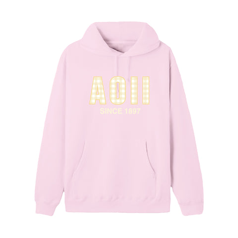 Sunshine Gingham Sorority Hoodie