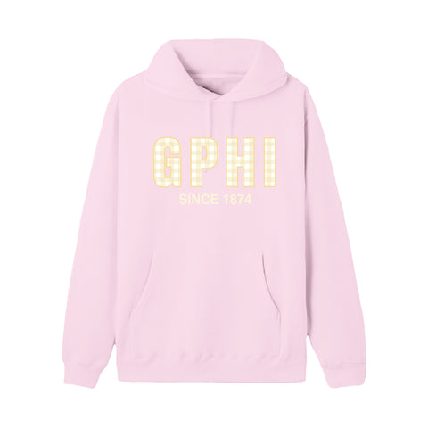 Sunshine Gingham Sorority Hoodie