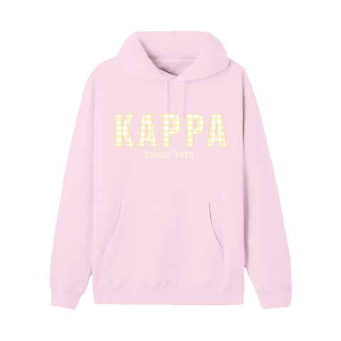 Sunshine Gingham Sorority Hoodie