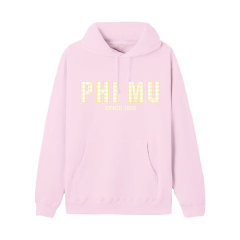 Sunshine Gingham Sorority Hoodie