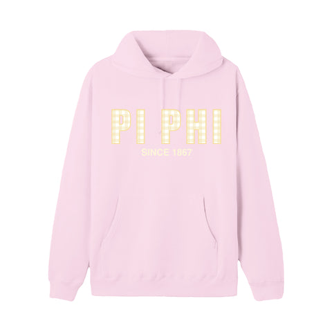 Sunshine Gingham Sorority Hoodie