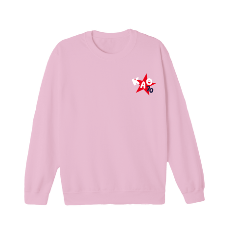 Superstar Crewneck-Kappa Alpha Theta-M-pink