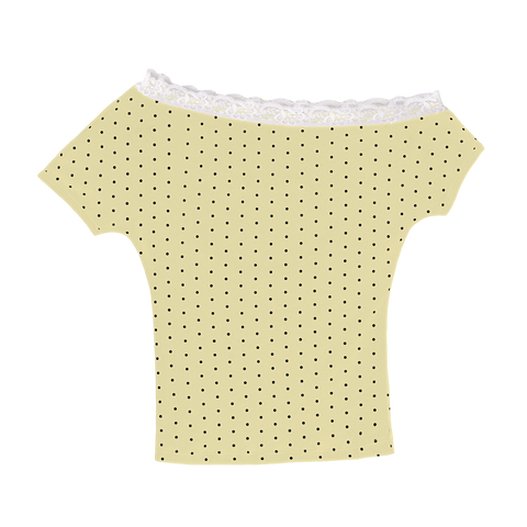 Polka Dot Lace Marina Top