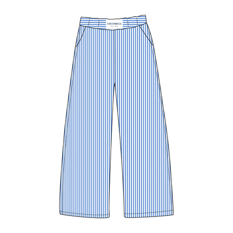 PO 16787 Chi Omega HLH LINEN PANTS