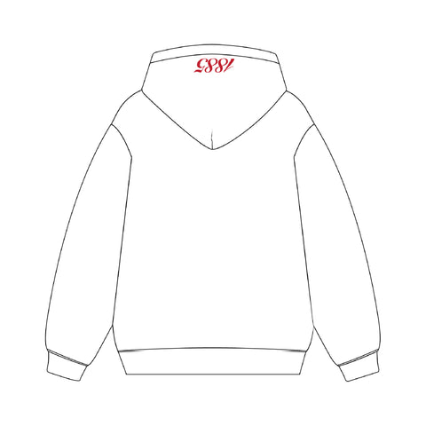 PO 17307  Alpha Chi Omega HLH Hoodie White