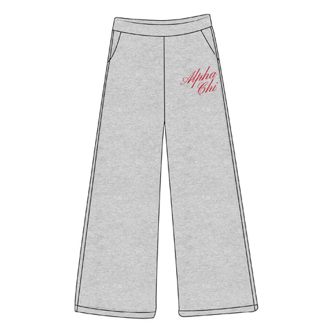 PO 17307  Alpha Chi Omega HLH Sweatpants Heather Grey