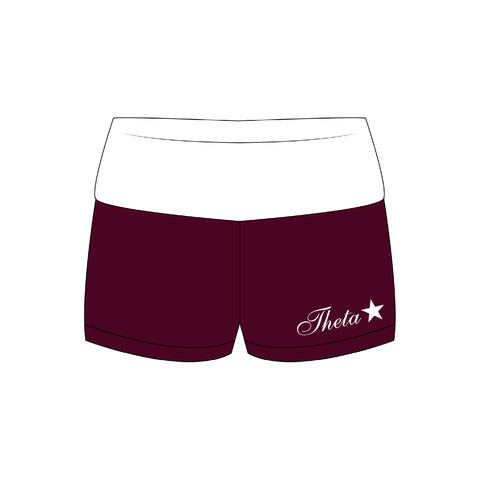 Santa Cruz Theta Burgundy Foldable Shorts