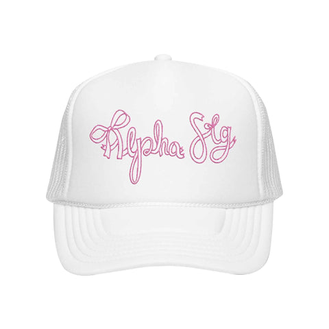 Written In Ribbon Embroidered Sorority Hat