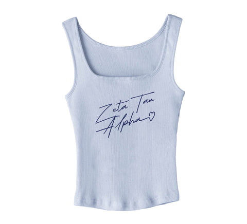 With Love Blue Sorority Tank