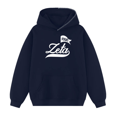Campus Spirit Hood Stitch Sorority Hoodie